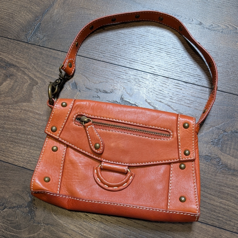 BCBGMaxAzria Orange Clutch Mini Y2K Bag/ Purse